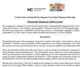 Ethnographic Mapping & Exhibit Curation Ethnographic Mapping & Exhibit Curation