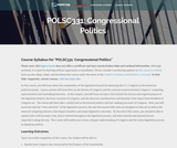 Congressional Politics