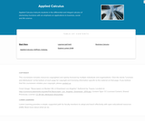 Applied Calculus Applied Calculus