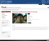 Entertainment Education for Behavior Change