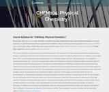 Physical Chemistry I