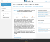 Corporate Communication (Business 210)