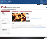 Introduction to Demographic Methods