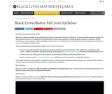 Black Lives Matter Fall 2016 Syllabus – Black Lives Matter Syllabus Black Lives Matter Fall 2016 Syllabus – Black Lives Matter Syllabus