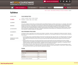 Economics of Education - Syllabus