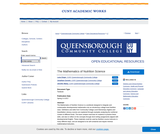 The Mathematics of Nutrition Science