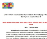 Masai Women: inequalities in the Masai Culture and their effect on Masai Women and their future