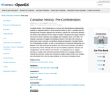 Canadian History: Pre-Confederation