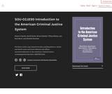 Introduction to the American Criminal Justice System