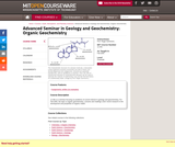 Advanced Seminar in Geology and Geochemistry: Organic Geochemistry, Fall 2005