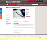 Advanced Writing Seminar, Spring 2004