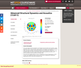 Advanced Structural Dynamics and Acoustics (13.811), Spring 2004