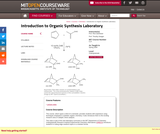 Introduction to Organic Synthesis Laboratory, Spring 2009