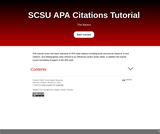 SCSU APA Style Tutorial