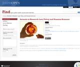 Animals in Research: Law, Policy, and Humane Sciences