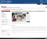 Training Methods and Continuing Education for Health Workers