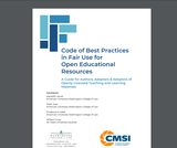 Code of Best Practices in Fair Use for Open Educational Resources