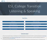 ESL College Transition: Listening & Speaking