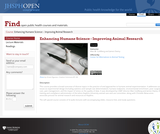 Enhancing Humane Science - Improving Animal Research
