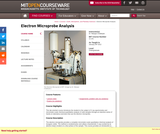 Electron Microprobe Analysis, January IAP 2012