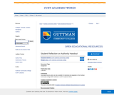 Student Reflection on Authority Handout