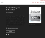 Canadian History: Post-Confederation