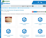 BMK 2730: Retail Business Management