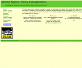 Abstract Algebra: Theory and Applications