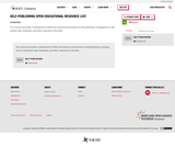 Self-Publishing Open Educational Resource List