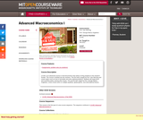 Advanced Macroeconomics I, Fall 2012