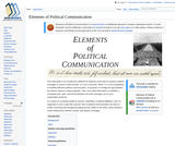 Elements of Political Communication