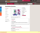 Quantitative Genomics, Fall 2005
