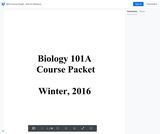 Biology 101A Lab Packet