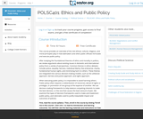 Ethics and Public Policy