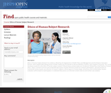 Ethics of Human Subject Research