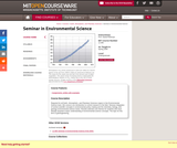 Seminar in Environmental Science, Spring 2008