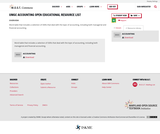 UMGC Accounting Open Educational Resource List UMGC Accounting Open Educational Resource List