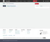 Statistics Course Content, Design of Experiments
