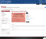 Ethical Issues in Public Health