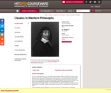 Classics in Western Philosophy, Spring 2006