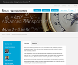 Advanced Transport Phenomena