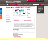 Applied Macro- and International Economics, Spring 2011