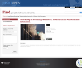 How Risky is Breathing? Statistical Methods in Air Pollution Risk Estimation