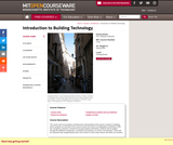 Introduction to Building Technology, Spring 2006