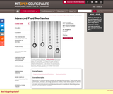 Advanced Fluid Mechanics, Fall 2013