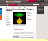Seminar in Algebra and Number Theory: Computational Commutative Algebra and Algebraic Geometry, Fall 2008