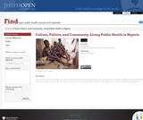 Culture, Politics, and Community: Living Public Health in Nigeria